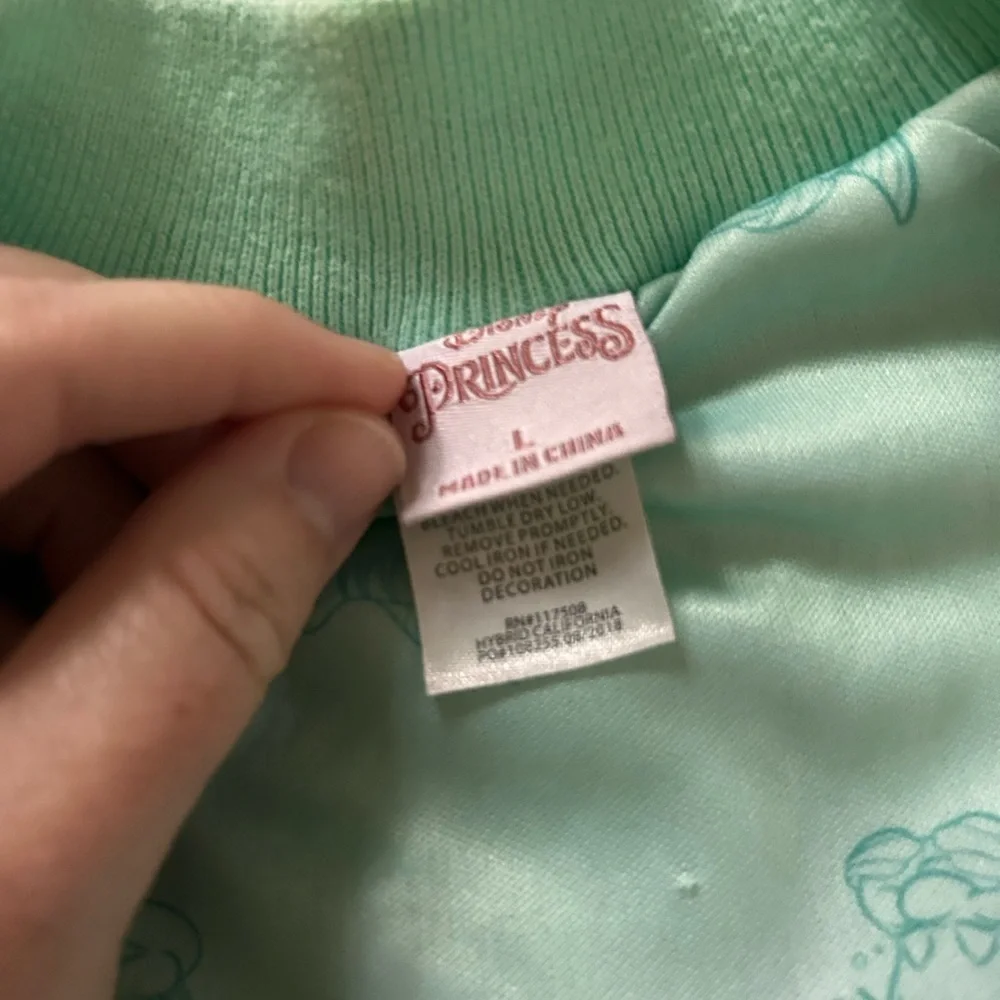 Disney Mint Sequin Bomber Jacket